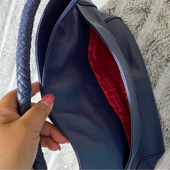 Elaine Turner Leather Hobo Shoulder Tote Bag - Picture 9 of 13